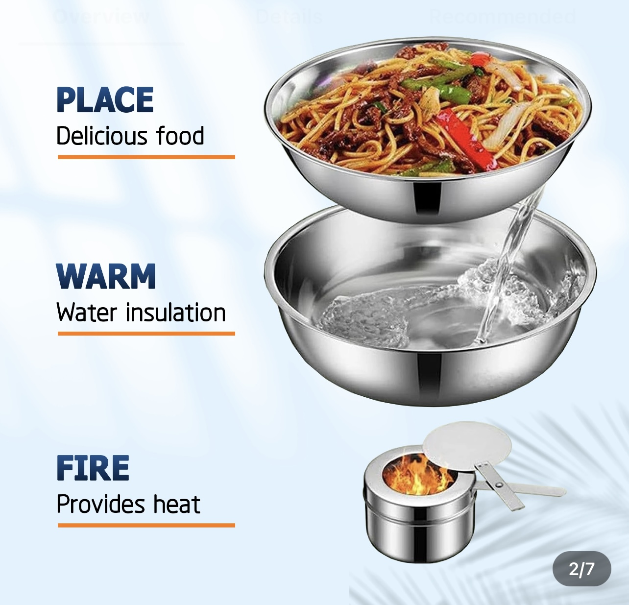 Fancy Food Warmers Chafing Dish - Image 4