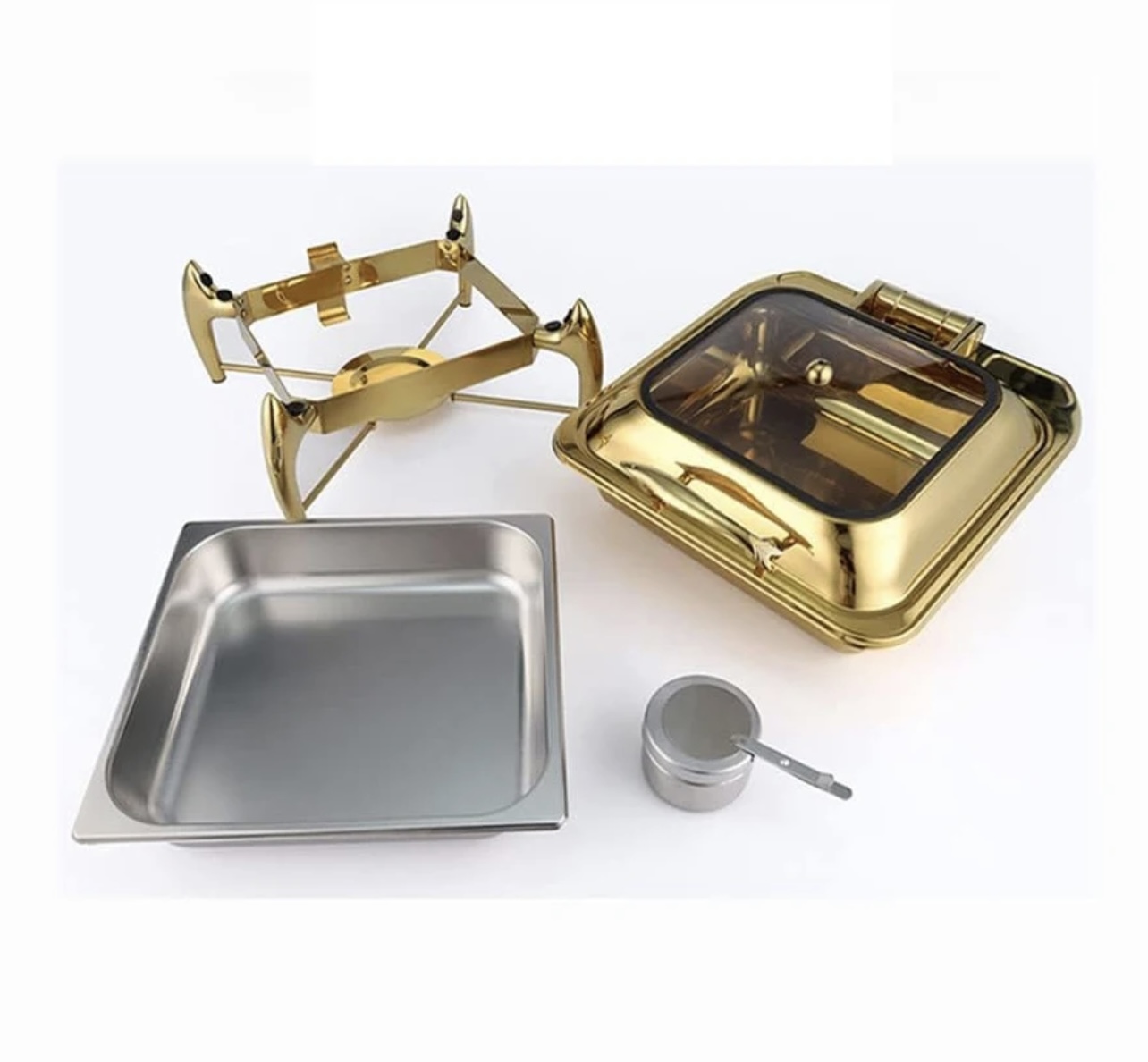 Square Luxury Hydraulic Chafing Dish - Image 3