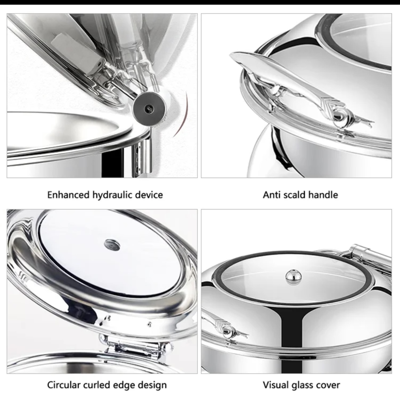 Round Big Luxury Hydraulic Chafing Dish - Image 4