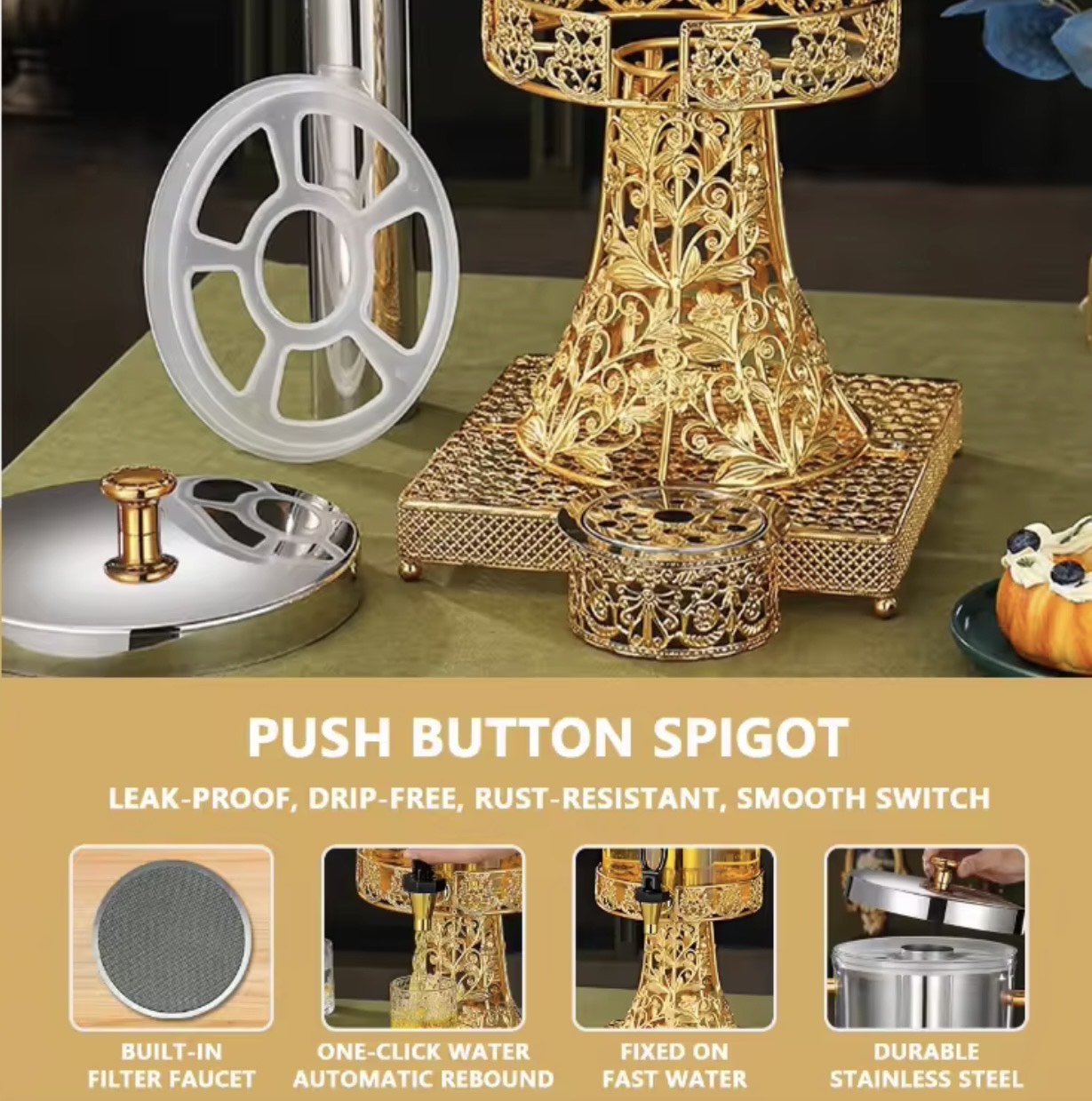New luxury gold beverage for hot and cold drinks - Image 5