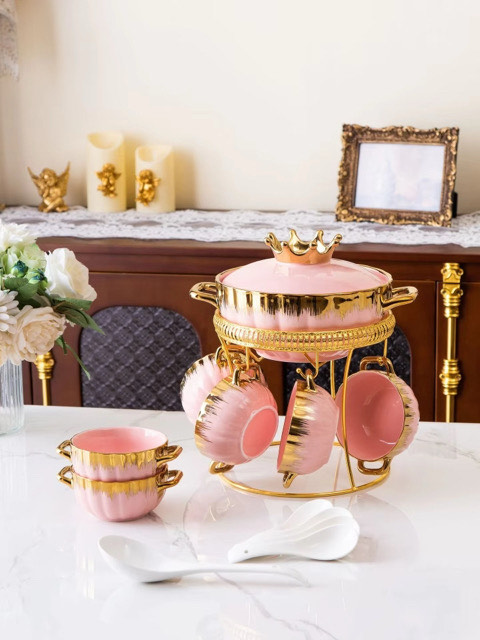 Royal crown head ceramic soup bowl - Image 1