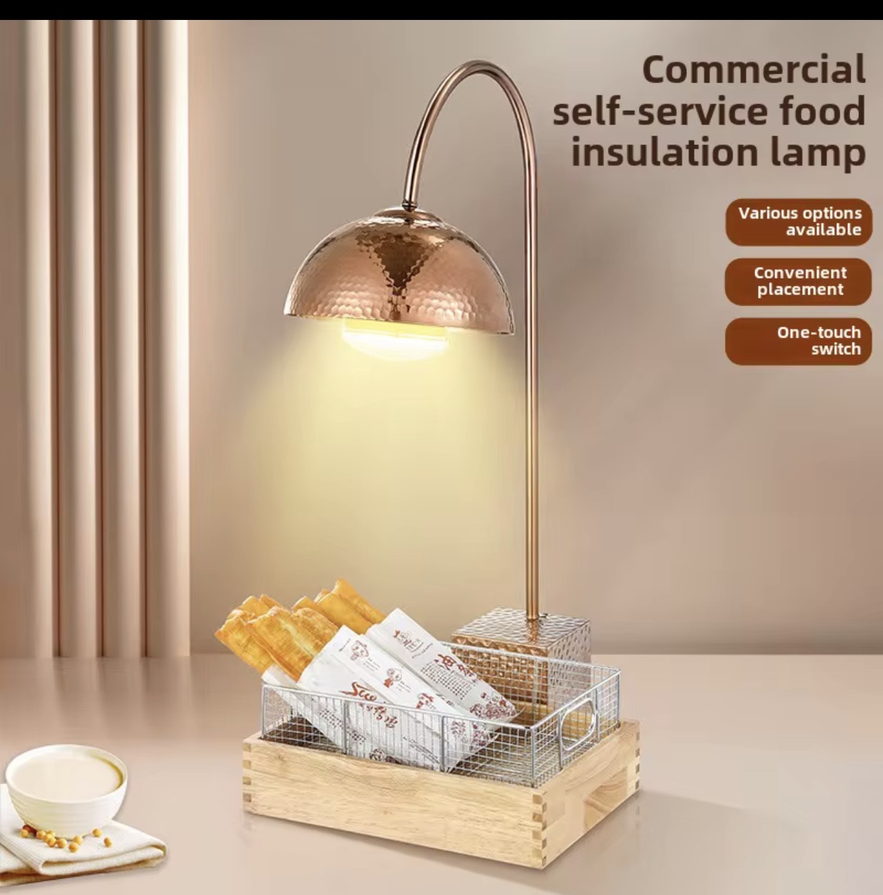 Buffet display rack food electric warming lamp - Image 3