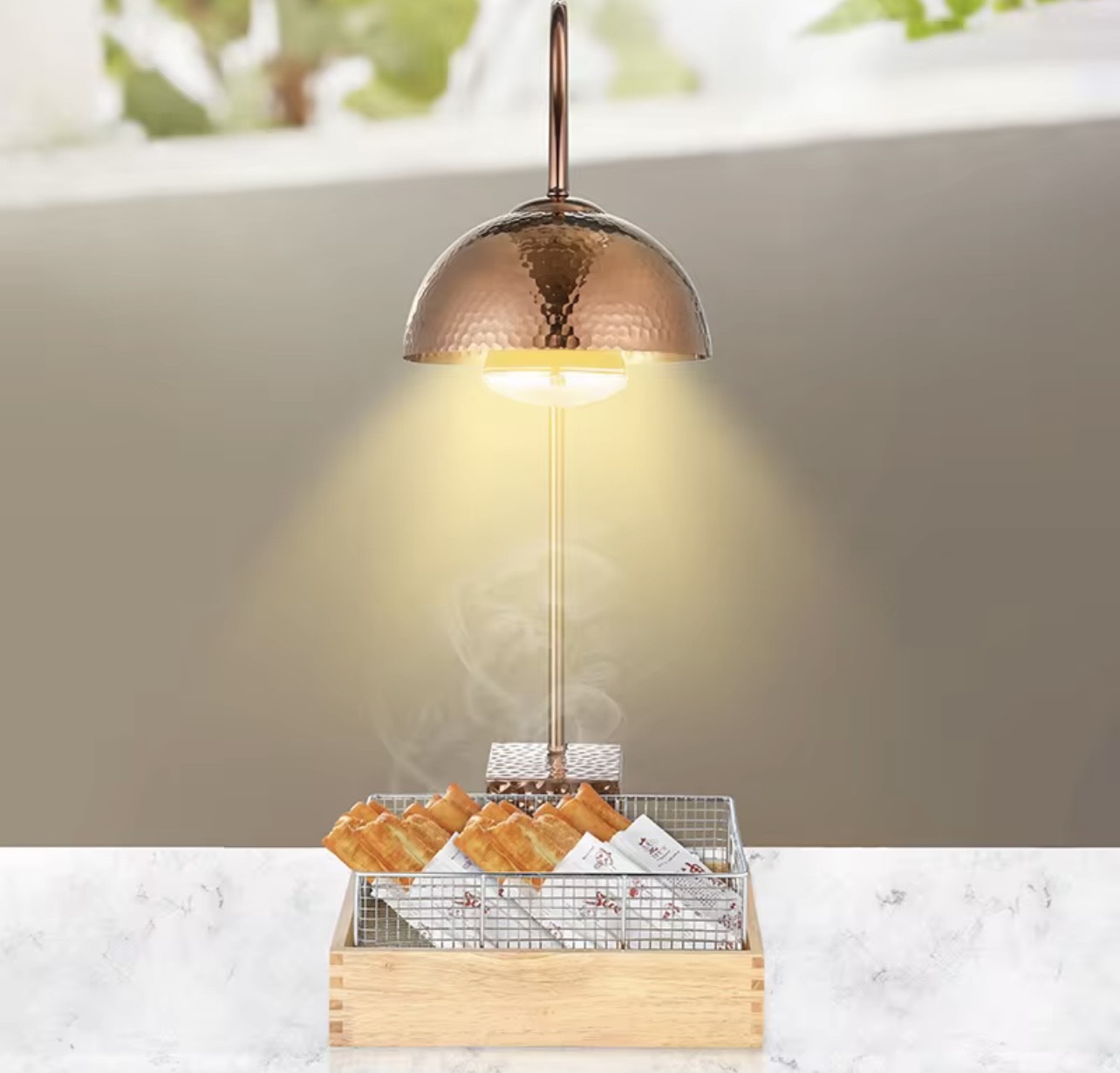 Buffet display rack food electric warming lamp - Image 4