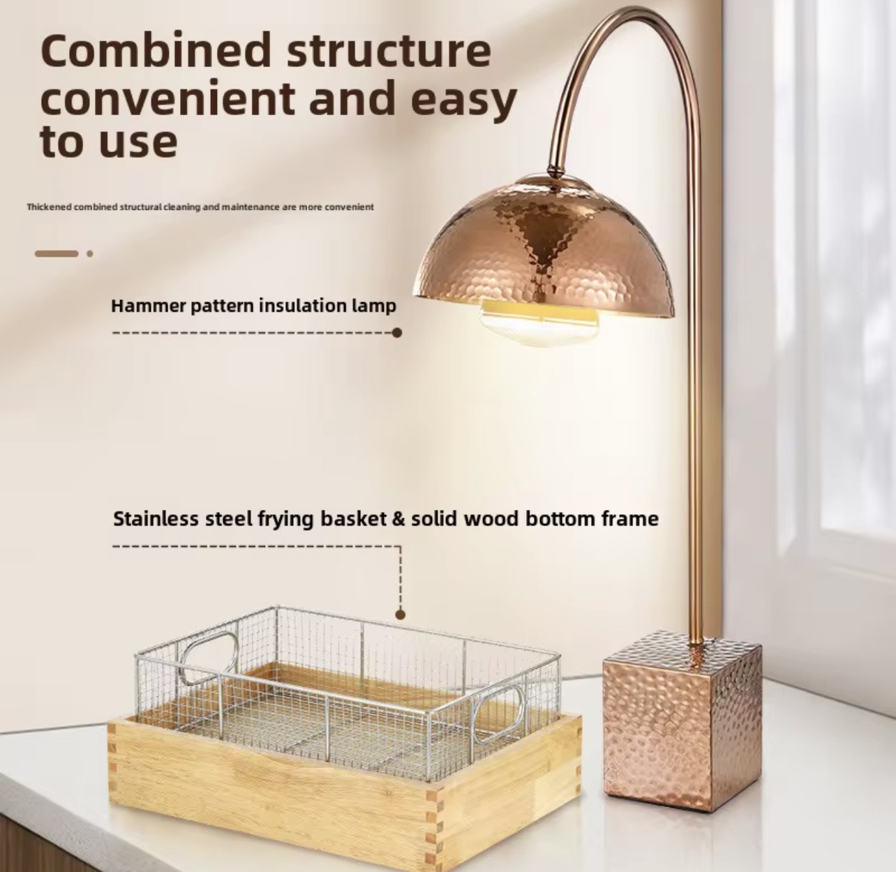 Buffet display rack food electric warming lamp - Image 5